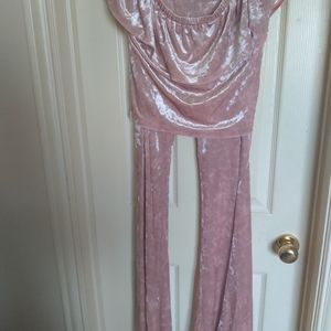 2 Piece Pants Crop Top